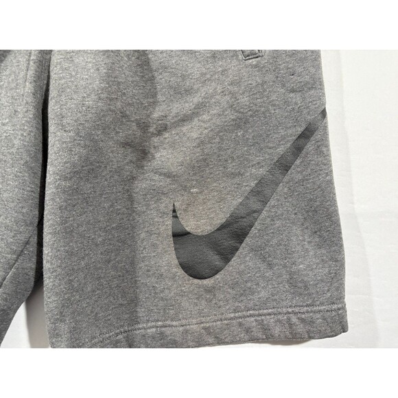 Nike Mens Club Fleece Explosive Shorts 843520-071 Charcoal Grey Black Sz L FLAW - Picture 3 of 11